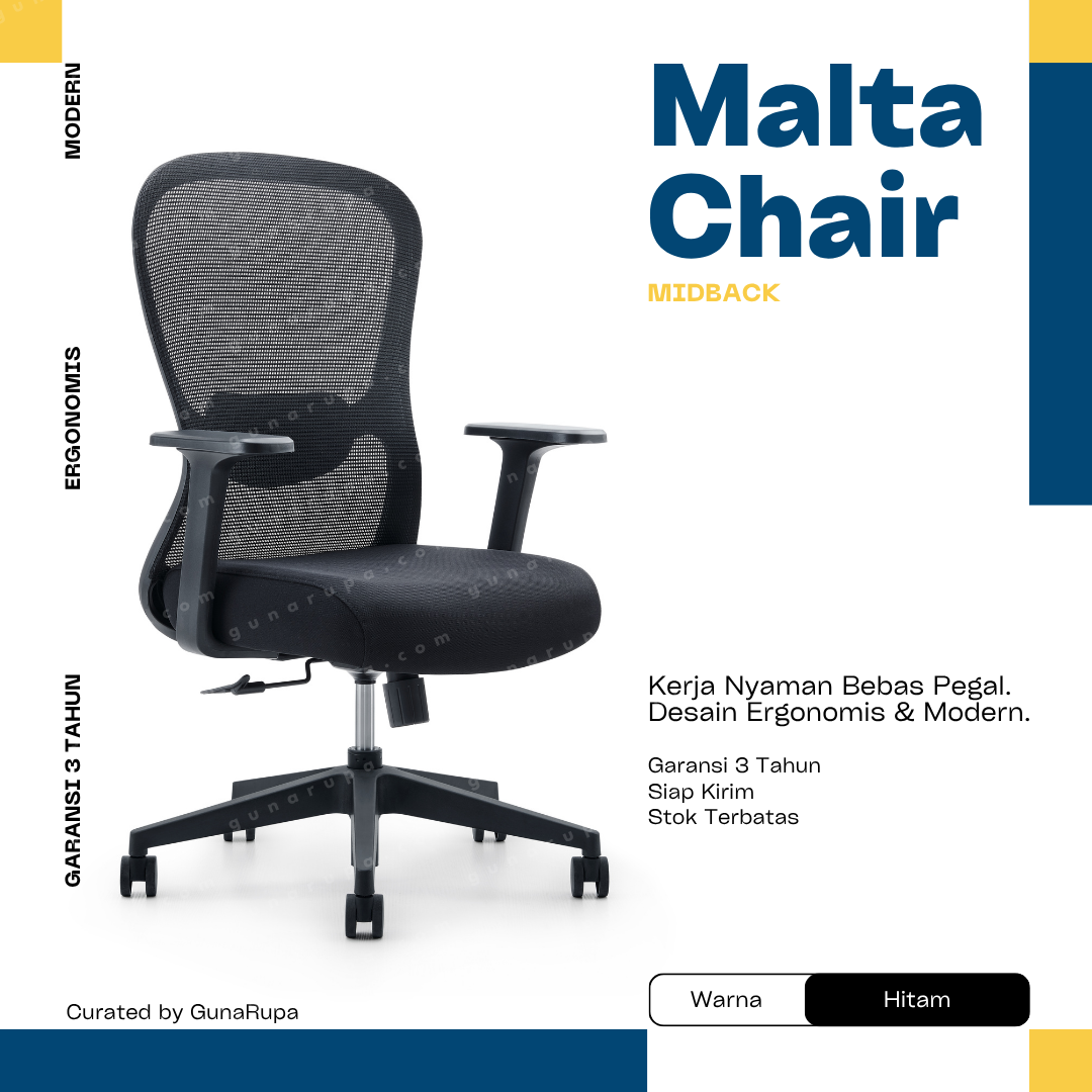 MALTA MIDBACK BLACK