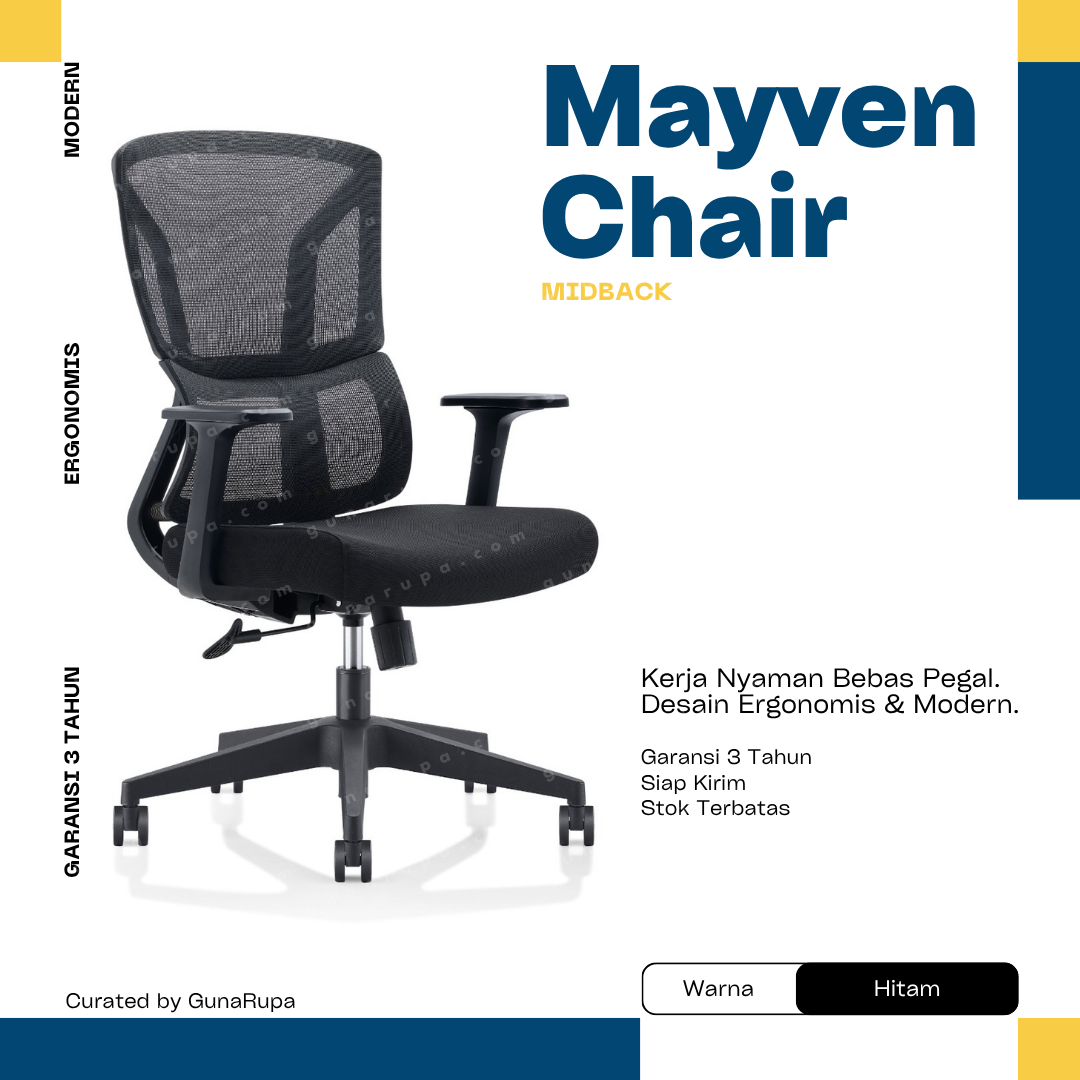 MAYVEN MIDBACK BLACK