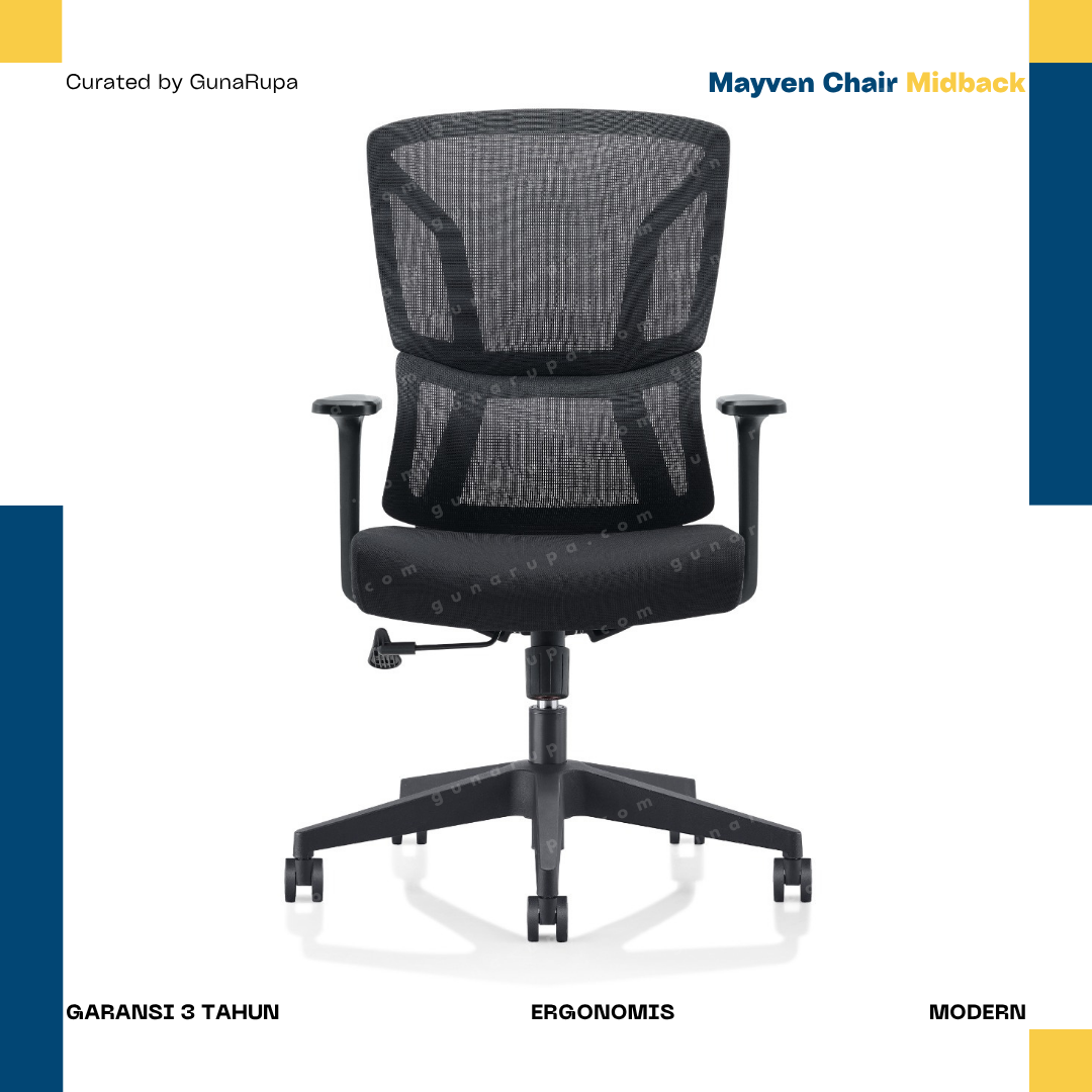 MAYVEN MIDBACK BLACK