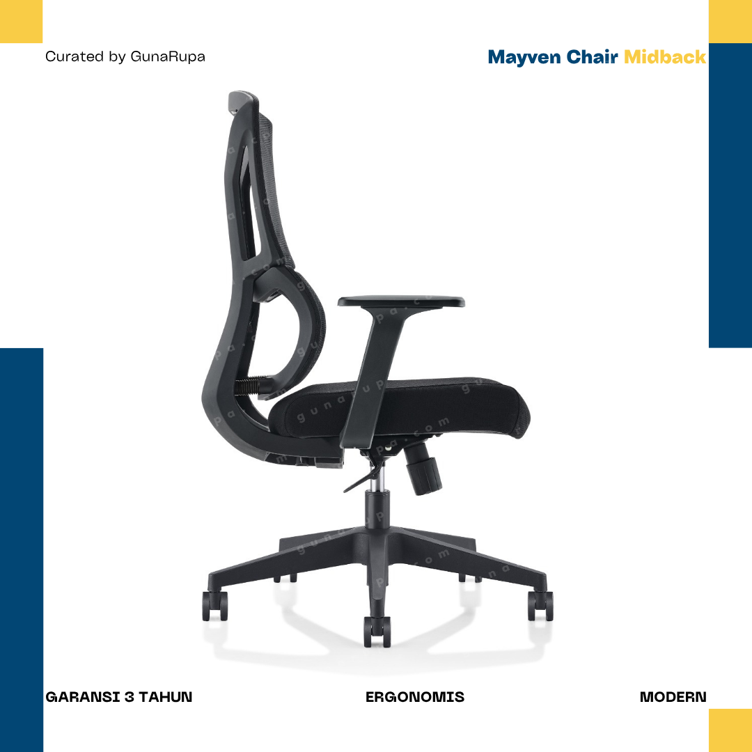 MAYVEN MIDBACK BLACK