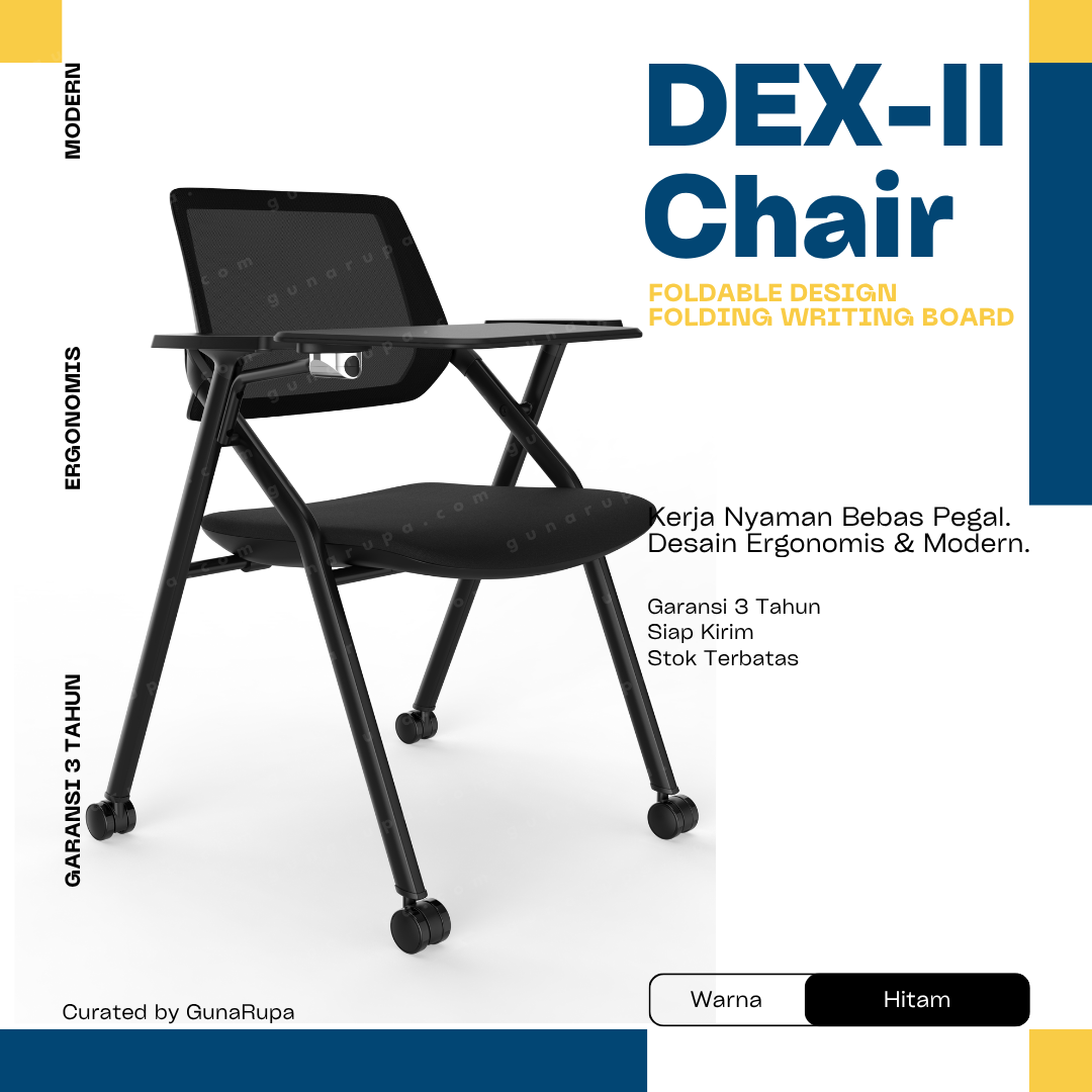 DEX-II CHAIR (WITH FOLDABLE WRITING BOARD)