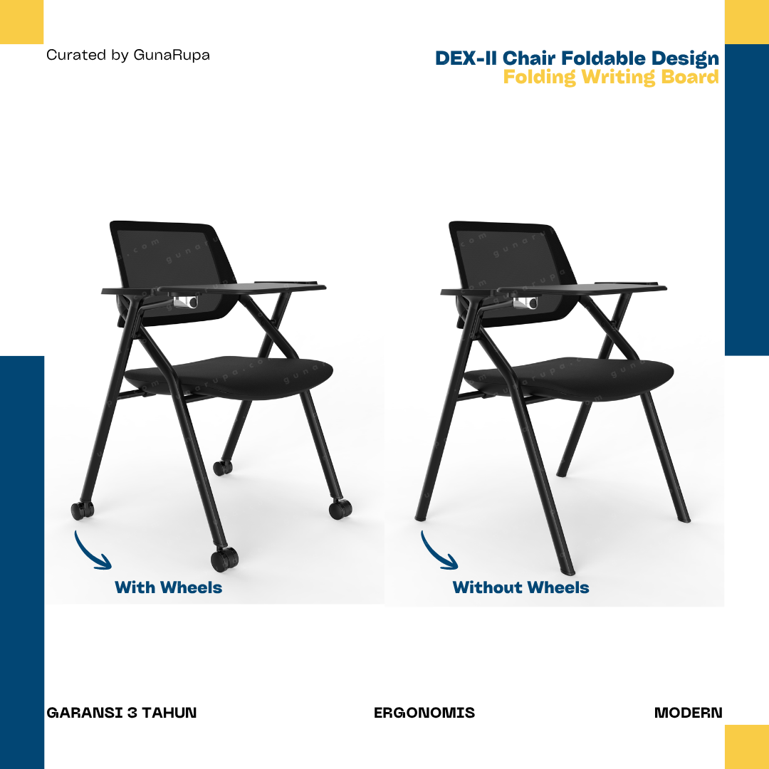 DEX-II CHAIR (WITH FOLDABLE WRITING BOARD)