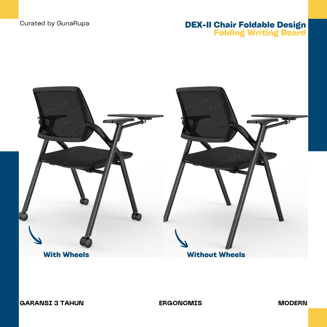 DEX-II CHAIR (WITH FOLDABLE WRITING BOARD)