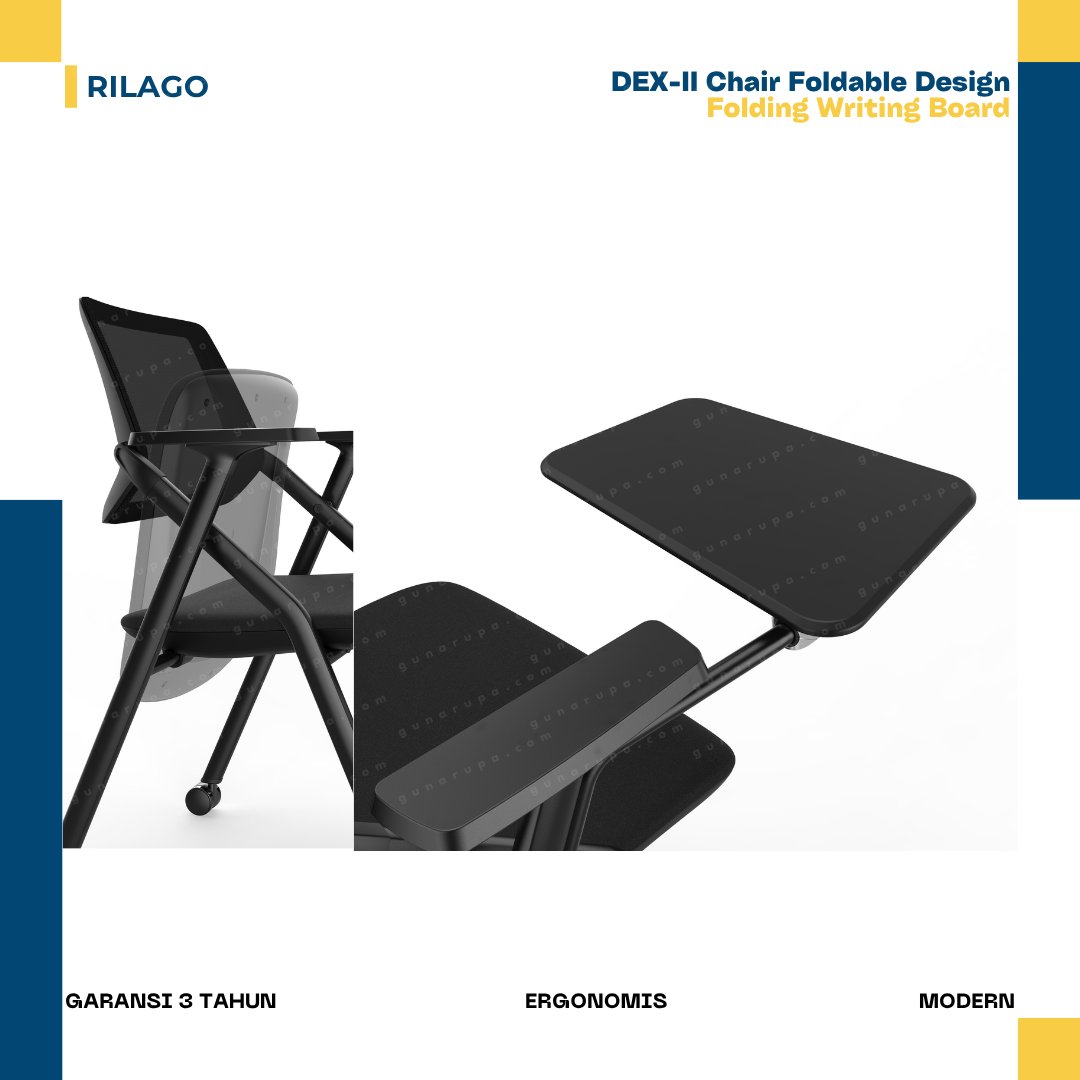 DEX-II CHAIR (WITH FOLDABLE WRITING BOARD)